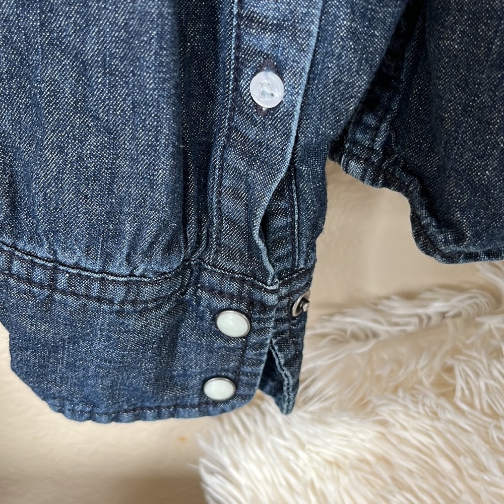 Old Navy denim long sleeve Bottom up long sleeve shirt sz XL - Picture 4 of 4